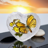 Real Butterfly Monarch Heart Shape Desktop Real Nature Gift