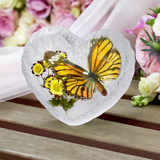 Real Butterfly Monarch Heart Shape Desktop Real Nature Gift