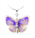 Real Butterfly Necklace with Eastern Tailed-Blue Butterfly Real Nature Gift