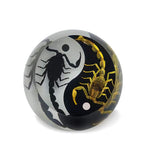 Real Black Emperor and Real Bark Scorpion White and Black Yin-Yang Scorpion Decoration Real Nature Gift