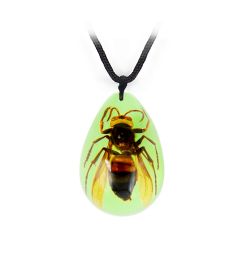 Real Wasp Necklace (Glows-In-The-Dark) Real Nature Gift