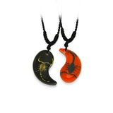 Real Black Emperor and Bark Scorpion  Necklace Friendship Valentines Style Red and Black 1 Real Nature Gifts